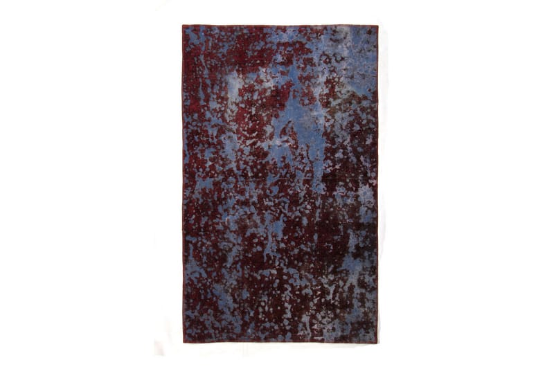 Vintage håndknyttet Tæppe Uld Mørkeblå / Rød 128x194cm - Tekstiler - Tæpper - Håndvævede tæpper