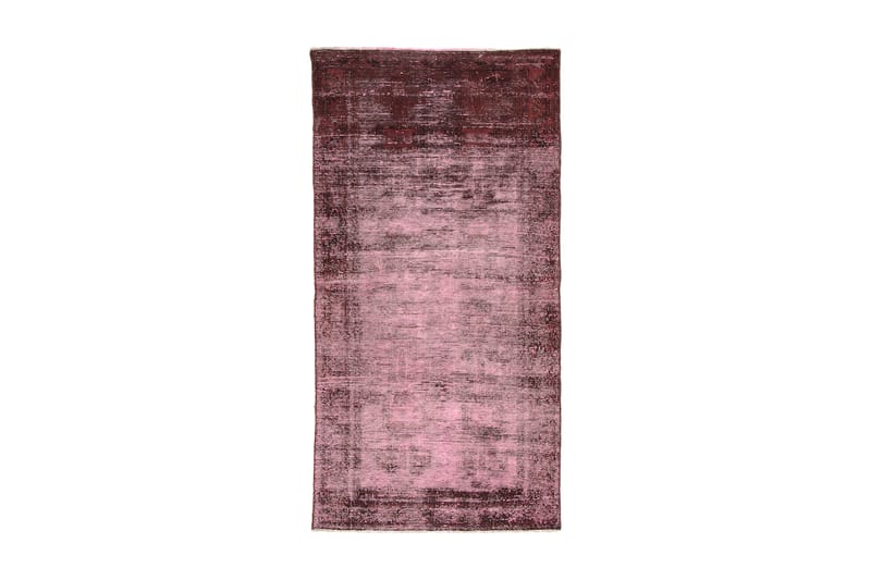 Vintage håndknyttet Tæppe Uld Rød 95x191cm - Tekstiler - Tæpper - Håndvævede tæpper