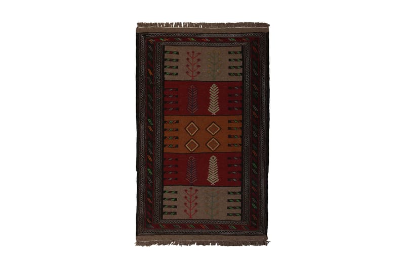 Håndknytten Exclusive persisk nåletæppe 112x180 cm Kelim - Flerfarvet - Tekstiler - Tæpper - Orientalske tæpper - Kelimtæpper