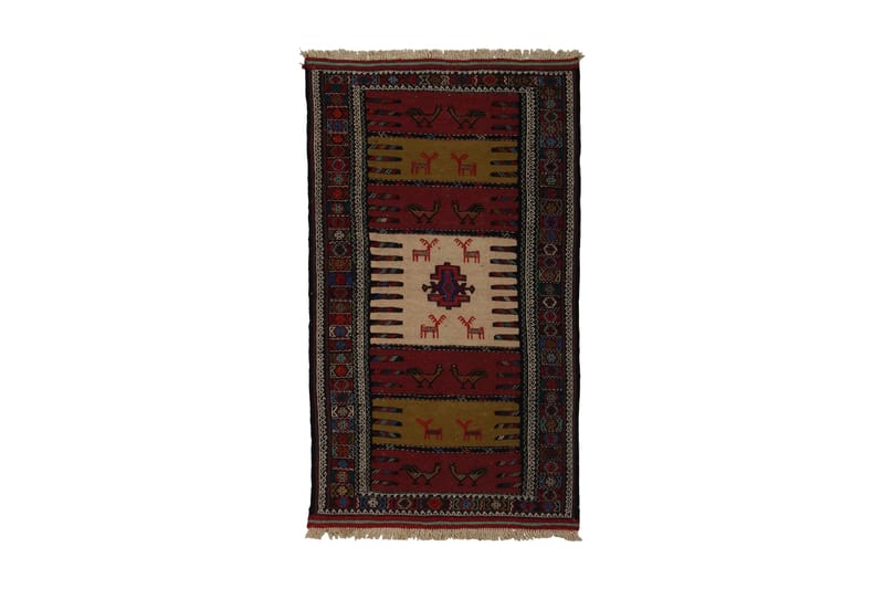 Håndknytten Exclusive persisk nåletæppe 113x180 cm Kelim - Flerfarvet - Tekstiler - Tæpper - Orientalske tæpper - Kelimtæpper