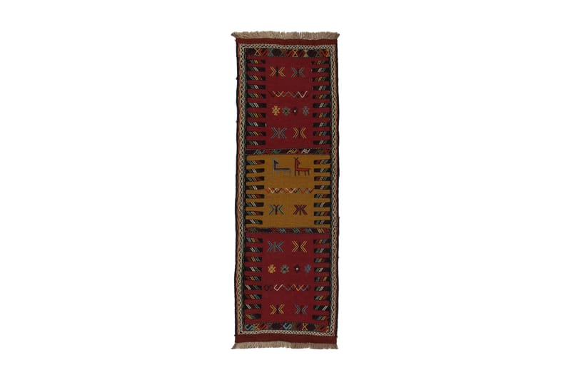 Håndknytten Persisk Patchwork Tæppe 60x192 cm Kelim - Flerfarvet - Tekstiler - Tæpper - Orientalske tæpper - Kelimtæpper