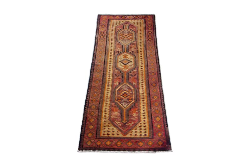 Håndknyttet Persisk tæppe 100x280 cm Kelim - Kobber / gul - Tekstiler - Tæpper - Orientalske tæpper - Kelimtæpper