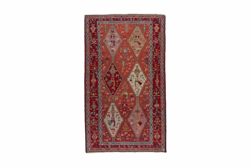 Håndknyttet persisk tæppe Varni 115x198 cm Kelim - Kobber / rød - Tekstiler - Tæpper - Orientalske tæpper - Kelimtæpper