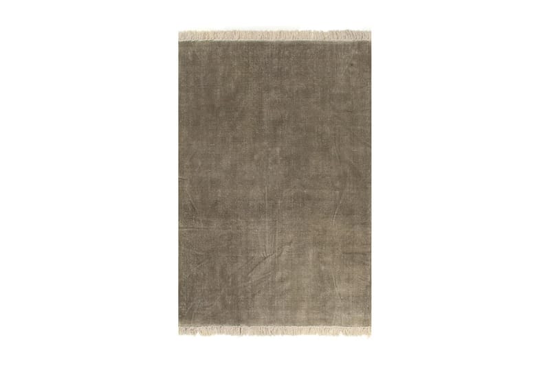 Kilim-Tæppe Bomuld 120 X 180 Cm Gråbrun - Brun - Tekstiler - Tæpper - Orientalske tæpper - Kelimtæpper