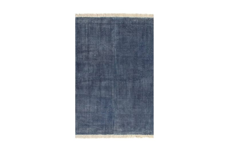 Kilim-Tæppe Bomuld 200 X 290 Cm Blå - Blå - Tekstiler - Tæpper - Orientalske tæpper - Kelimtæpper