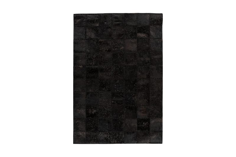 Dulvabier Fohav Tæppe 120x170 cm Sort/Læder - D-Sign - Tekstiler - Tæpper - Orientalske tæpper - Patchwork tæppe