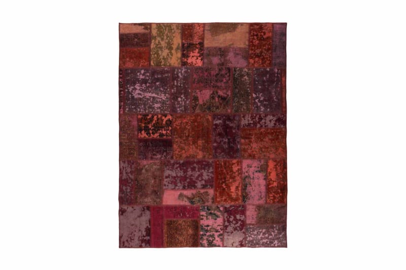 Håndknyttet Persisk lappetæppe 175x235 cm - Flerfarvet - Tekstiler - Tæpper - Orientalske tæpper - Patchwork tæppe