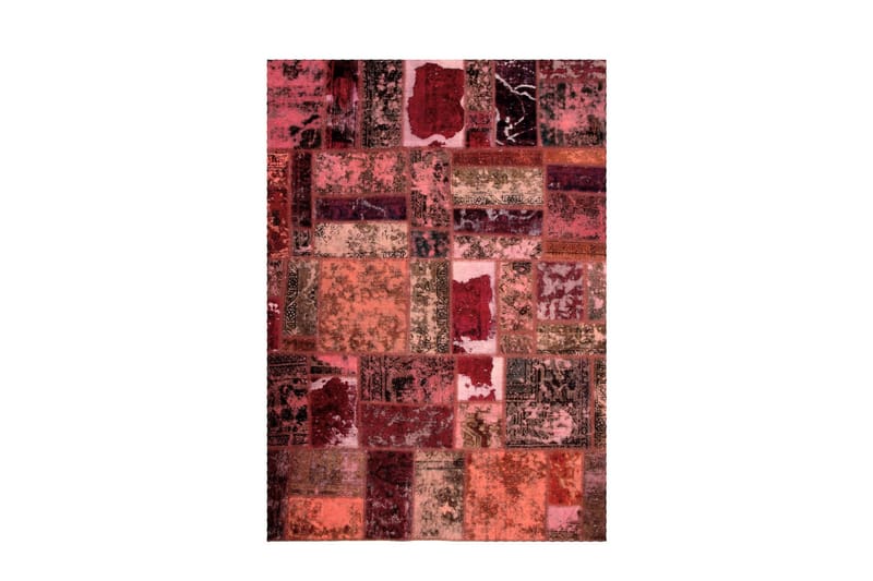 Håndknyttet persisk Patchwork Uldtæppe 170x239 cm Garn - Flerfarvet - Tekstiler - Tæpper - Orientalske tæpper - Patchwork tæppe