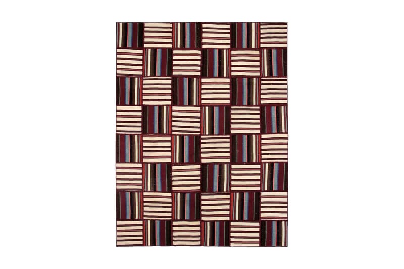 Håndknyttet persisk Patchwork Uldtæppe 175x234 cm Garn - Flerfarvet - Tekstiler - Tæpper - Orientalske tæpper - Patchwork tæppe