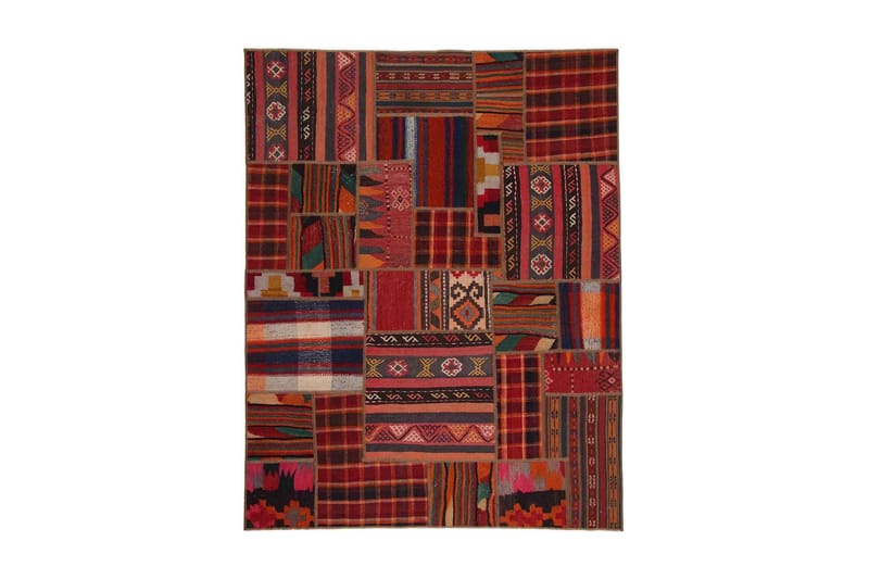Håndknyttet Persisk tæppe 155x206 cm Kelim - Flerfarvet - Tekstiler - Tæpper - Orientalske tæpper - Patchwork tæppe