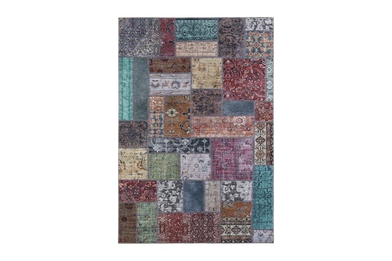 Patchham Patchworktæppe 240x330 cm - Flerfarvet - Tekstiler - Tæpper - Orientalske tæpper - Patchwork tæppe