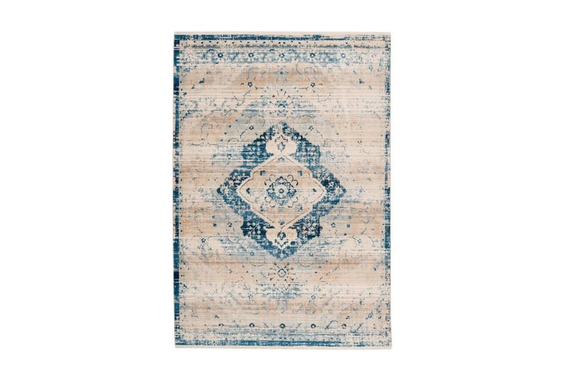 Gandeer tæppe Lond creme / blå 120x170 cm - Tekstiler - Tæpper - Orientalske tæpper