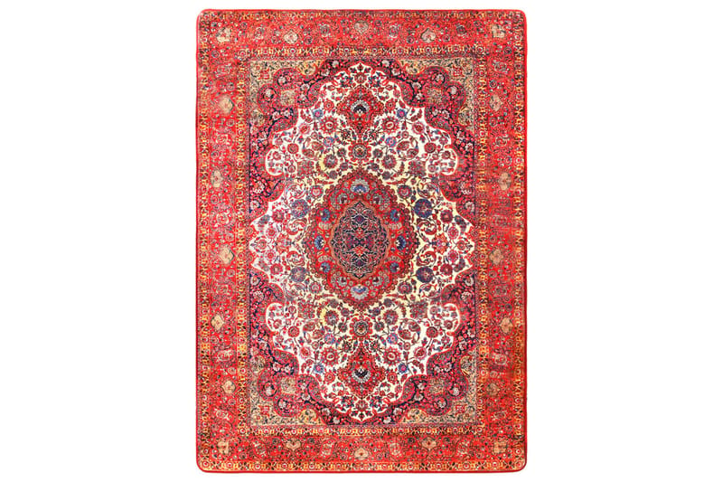 gulvtæppe med tryk 120x170 cm orientalsk flerfarvet - Flerfarvet - Tekstiler - Tæpper - Orientalske tæpper