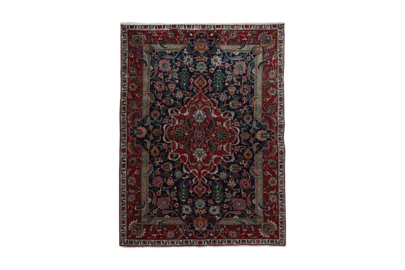 Håndknytten Exclusive persisk nåletæppe 134x184 cm Kelim - Mørkeblå / rød - Tekstiler - Tæpper - Orientalske tæpper