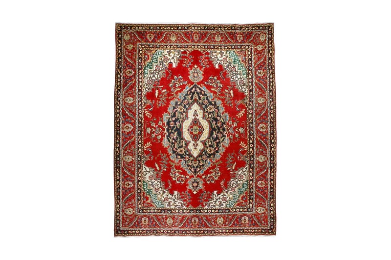 Håndknytten Persisk Patina tæppe 245x335 cm - Rød / mørkeblå - Tekstiler - Tæpper - Orientalske tæpper