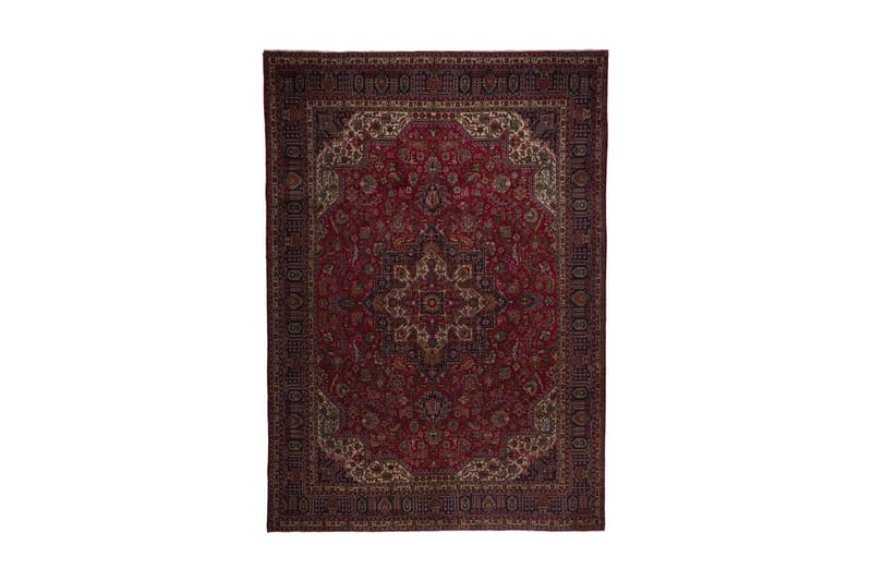 Håndknytten Persisk Patina tæppe 245x351 cm - Rød / mørkeblå - Tekstiler - Tæpper - Orientalske tæpper - Persisk tæppe