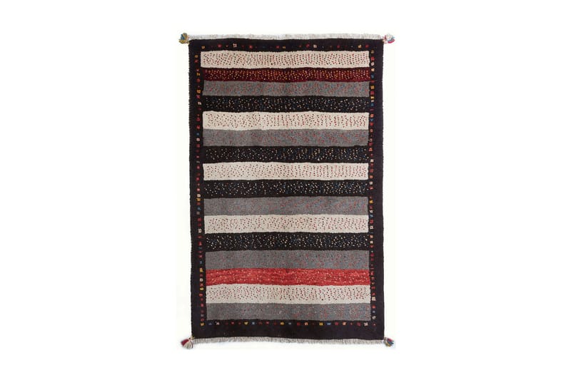 Håndknyttet Gabbeh Shiraz Uld Brun / Grå 98x155cm - Tekstiler - Tæpper - Håndvævede tæpper