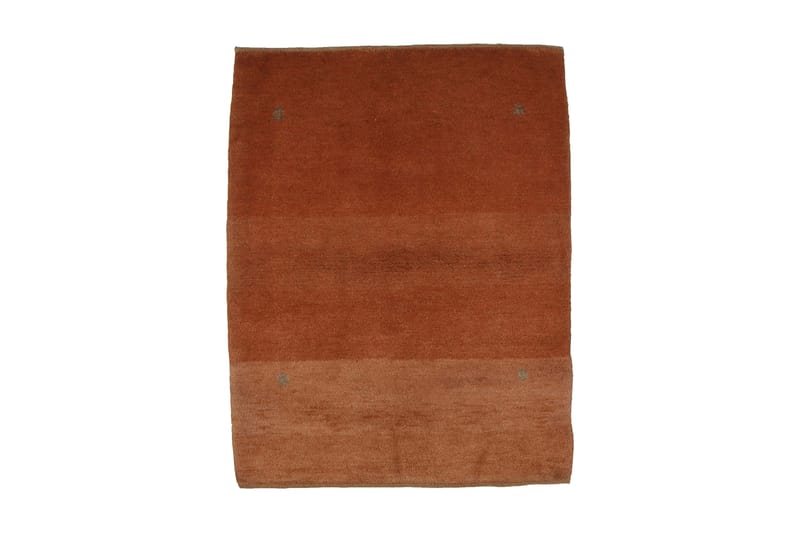 Håndknyttet Gabbeh Shiraz Uld Orange 88x115cm - Tekstiler - Tæpper - Håndvævede tæpper