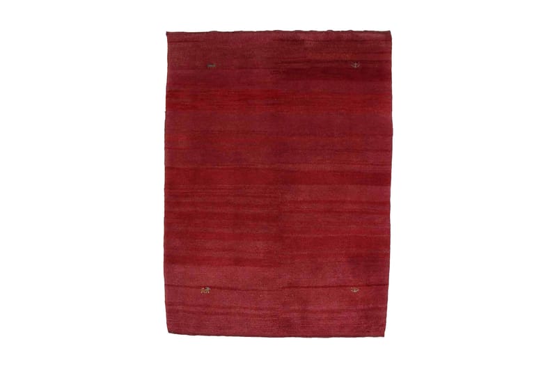 Håndknyttet Gabbeh Shiraz uld rød 101x137cm - Tekstiler - Tæpper - Håndvævede tæpper