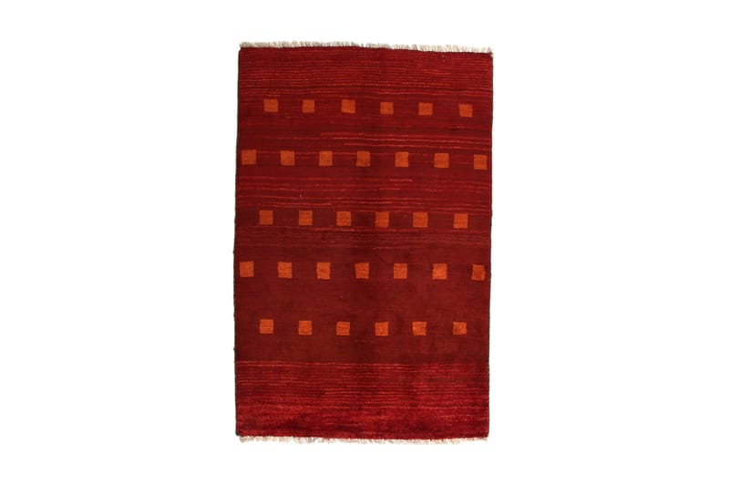 Håndknyttet Gabbeh Shiraz Uld Rød / Orange 101x154cm - Tekstiler - Tæpper - Håndvævede tæpper