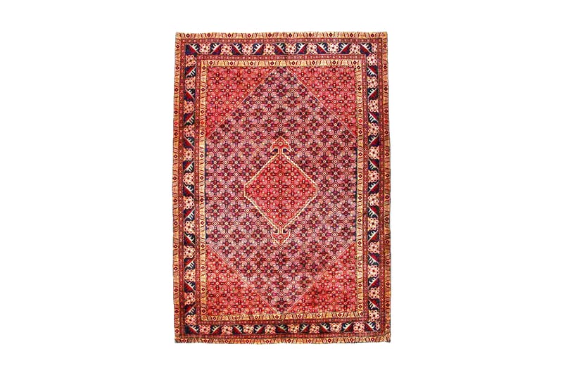 Håndknyttet persisk tæppe 193x283 cm - Rød / mørkeblå - Tekstiler - Tæpper - Orientalske tæpper - Persisk tæppe