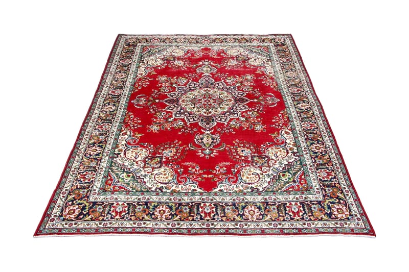 Håndknyttet persisk tæppe 242x335 cm Vintage - Rød / mørkeblå - Tekstiler - Tæpper - Orientalske tæpper