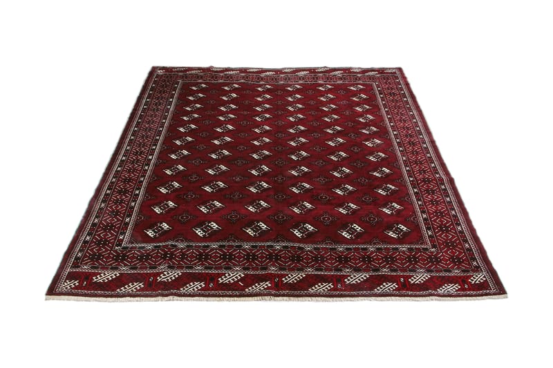 Håndknyttet persisk tæppe 297x322 cm - Rød / sort - Tekstiler - Tæpper - Orientalske tæpper