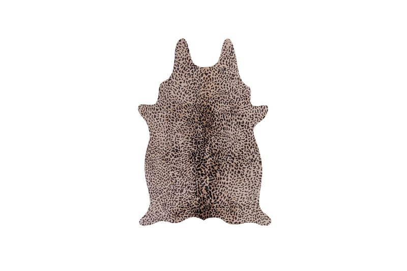Faux Animal Leopard Print 155x195 cm Brun/Natur - Flair Rugs - Tekstiler - Tæpper - Pels & skindtæpper - Koskind