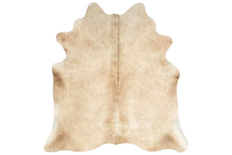 gulvtæppe i ægte koskind 150 x 170 cm beige - Tekstiler - Tæpper - Pels & skindtæpper