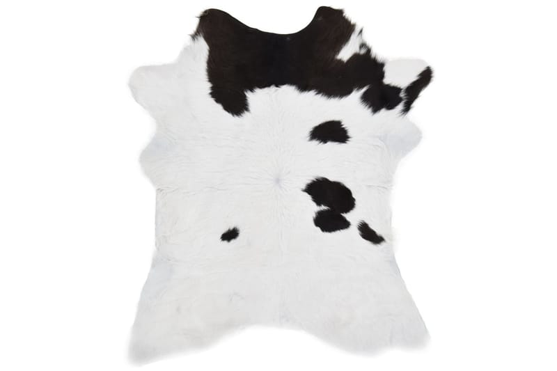 kalveskind 70x100 cm blandet sort og hvid - Tekstiler - Tæpper - Pels & skindtæpper