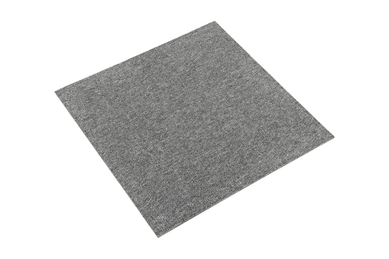 Tæppefliser 20 Stk. 5 M² 50X50 cm Grå - Grå - Tekstiler - Tæpper - Specialmåtte - Trappetrins tæpper