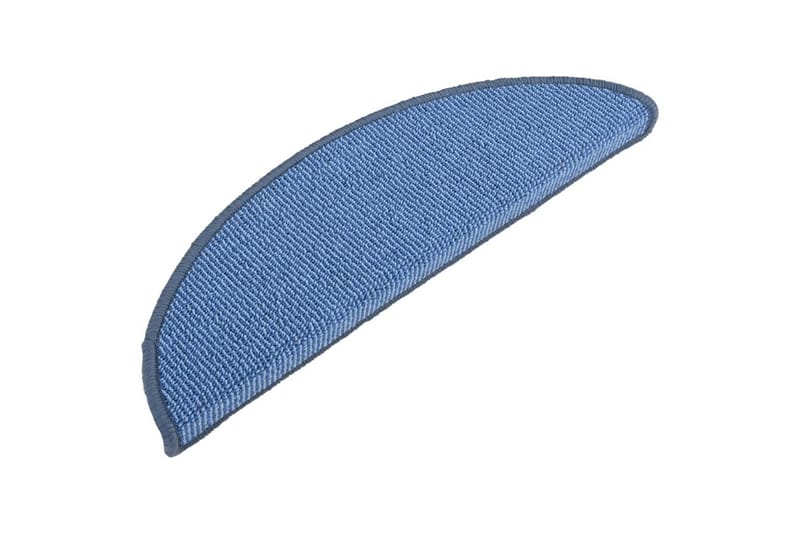 trappemåtter 15 stk. 56x17x3 cm blå - Blå - Tekstiler - Tæpper - Specialmåtte - Trappetrins tæpper