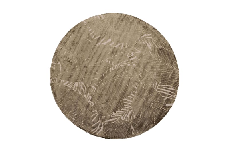 Acopilco Viskosemåtte 200x200 cm - Mørk beige - Tekstiler - Tæpper - Moderne tæppe - Viskosetæpper & kunstsilketæpper