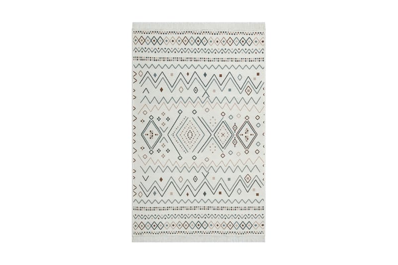 Mihriban Tæppe 160x230 cm - Beige/Blå/Hvid/Bomuld - Tekstiler - Tæpper - Store tæpper
