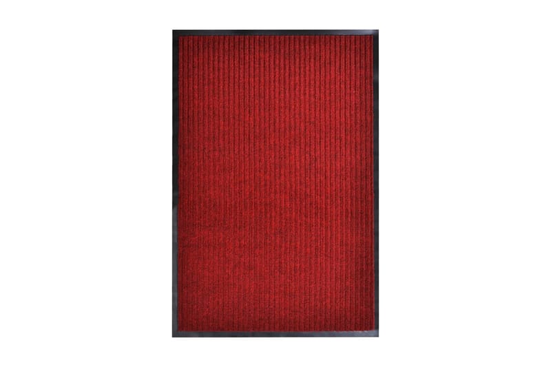 Dørmåtte 160 X 220 cm Pvc Rød - Rød - Tekstiler - Tæpper - Udendørs tæpper - Dørmåtter