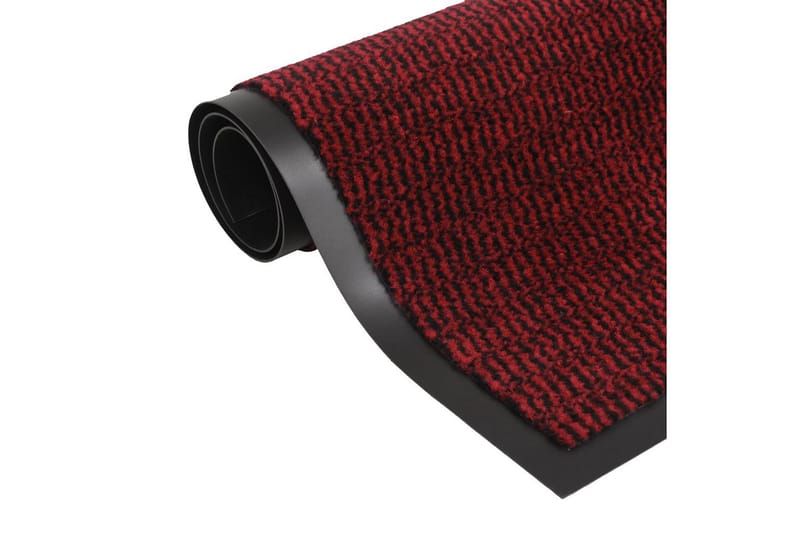 måtte med støvkontrol rektangulær tuftet 90 x 150 cm rød - Rød - Tekstiler - Tæpper - Udendørs tæpper - Dørmåtter
