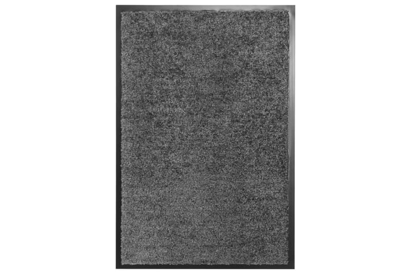 Vaskbar Dørmåtte 40X60 cm Antracitgrå - Antracit - Tekstiler - Tæpper - Udendørs tæpper - Dørmåtter