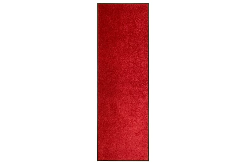 Vaskbar Dørmåtte 60X180 cm Rød - Rød - Tekstiler - Tæpper - Udendørs tæpper - Dørmåtter