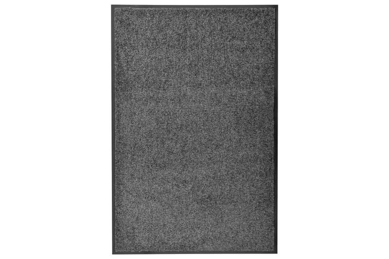 Vaskbar Dørmåtte 60X90 cm Antracitgrå - Antracit - Tekstiler - Tæpper - Udendørs tæpper - Dørmåtter