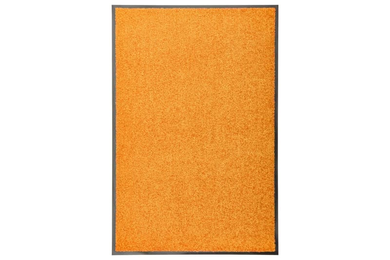 Vaskbar Dørmåtte 60X90 cm Orange - Orange - Tekstiler - Tæpper - Udendørs tæpper - Dørmåtter