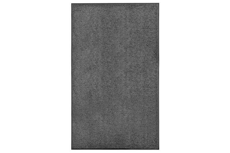 Vaskbar Dørmåtte 90X150 cm Antracitgrå - Antracit - Tekstiler - Tæpper - Udendørs tæpper - Dørmåtter