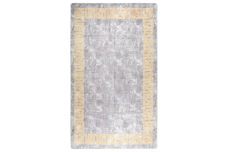 gulvtæppe 120x180 cm skridsikkert og vaskbart grå - Grå - Tekstiler - Tæpper - Udendørs tæpper - Plasttæpper