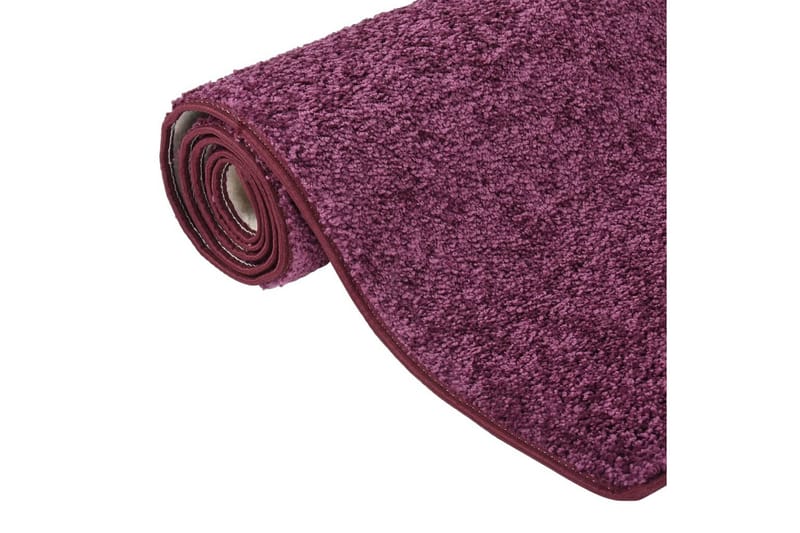 gulvtæppe med blød luv 57x150 cm skridsikkert lilla - Violet - Tekstiler - Tæpper - Udendørs tæpper - Plasttæpper