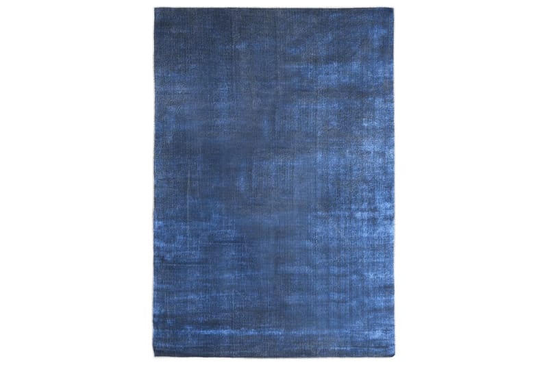 gulvtæppe vaskbart og foldbart 140x200 cm polyester - Blå - Tekstiler - Tæpper - Udendørs tæpper - Plasttæpper