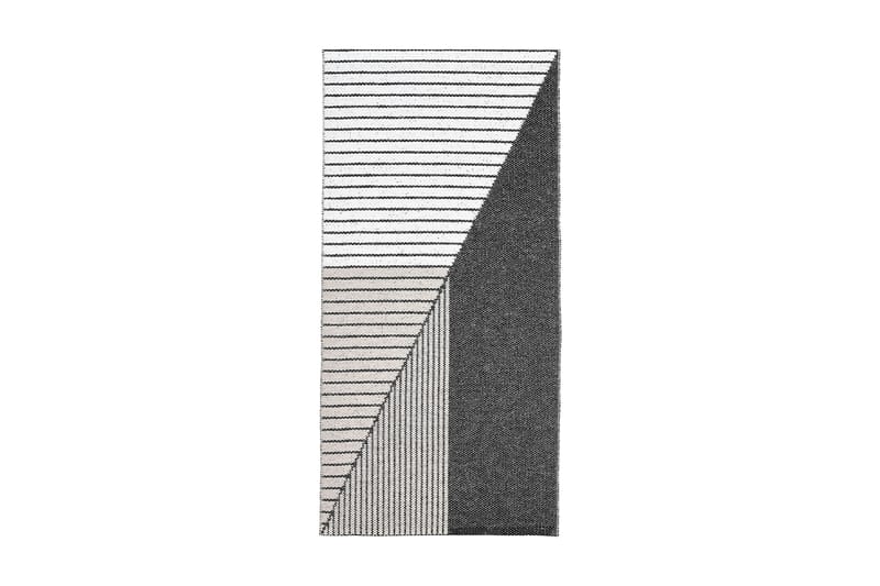 Stripe Platiktæppe  70x140 Vendbar PVC sort / lyserød