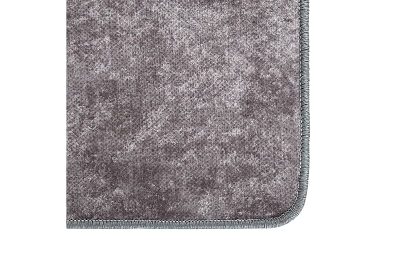 tæppe 80x150 cm skridsikkert og vaskbart grå - Grå - Tekstiler - Tæpper - Udendørs tæpper - Plasttæpper
